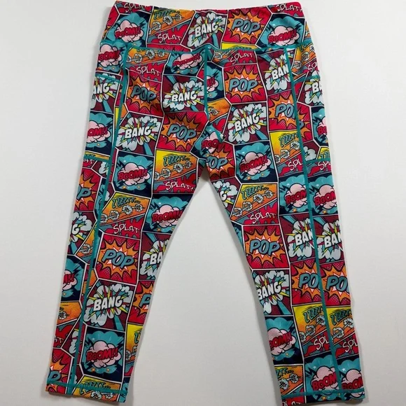 Constantly Varied Gear CVG Knockout Comic Print Capri Leggings Squat Proof XL - Picture 5 of 6